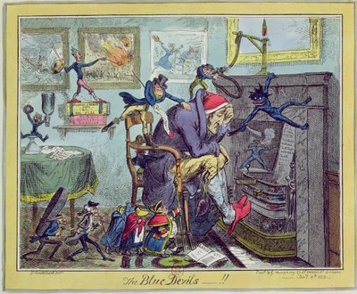 The Blue Devils! by George Cruikshank