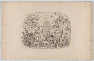 The Dispersion of the Works of all Nations from the Great Exhibition of 1851, 1851 by George Cruikshank
