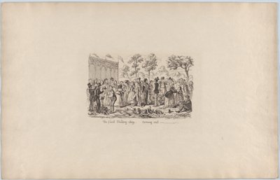 The First Shilling Day-Coming Out by George Cruikshank