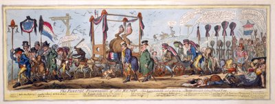 The Funeral Procession of the Rump, pub. 1819 by George Cruikshank