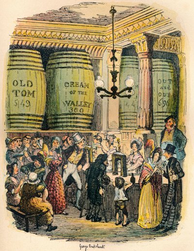 The Gin Palace, c1900 by George Cruikshank