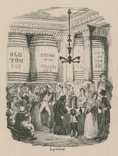 The Gin Shop by George Cruikshank