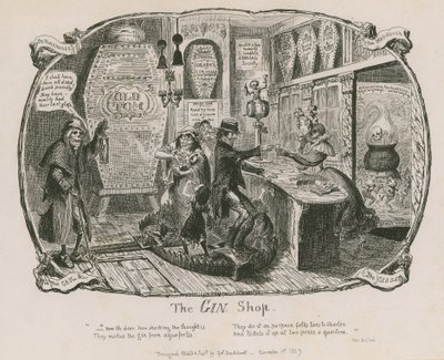 The Gin Shop by George Cruikshank