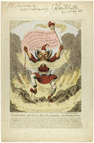 The Leader of the Parisian Blood Red Republic by George Cruikshank