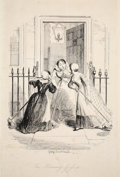 The Morning Gossip, from The Greatest Plague of Life, 1847 by George Cruikshank