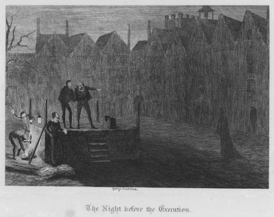 The Night before the Execution by George Cruikshank