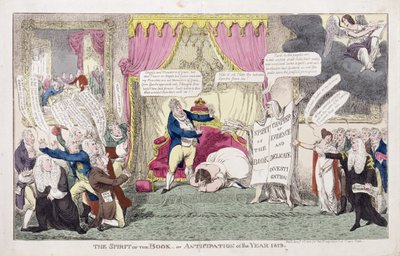 The Spirit of the Book or, Anticipation of the Year 1813 by George Cruikshank