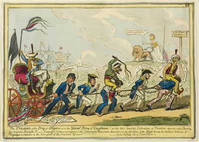 The Triumph of the Dey of Algiers Over the Naval Glory of England by George Cruikshank
