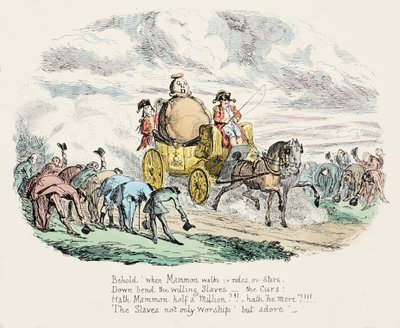 The Worship of Wealth by George Cruikshank