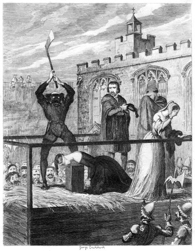 The execution of Lady Jane Grey by George Cruikshank