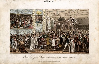 Tom, Jerry and Logic at the Grand Carnival, 1821 by George Cruikshank