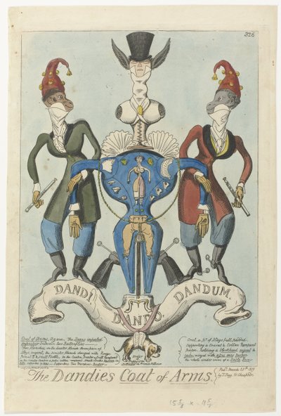 The Dandies Coat of Arms by George Cruikshank