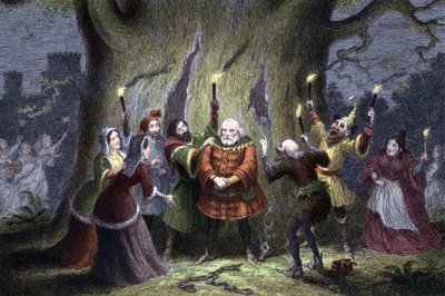 The Merry Wives of Windsor (Illustration of Falstaff) by George Cruikshank