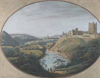 View of Richmond, Yorkshire, England, 1788 by George Cuit