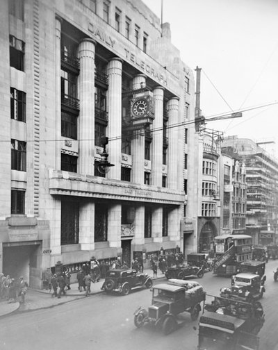 The Daily Telegraph Building, Fleet Street, City of Westminster, London, early 1930s by George Davison Reid