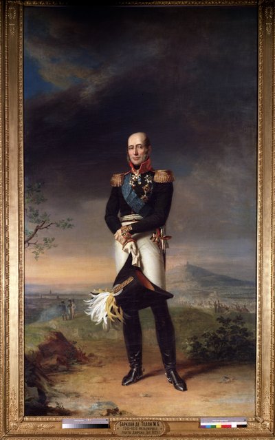 Portrait of Field Marshal Count Mikhail Barklay-de-Tolli by George Dawe