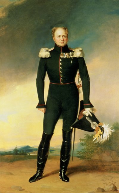 Portrait of Emperor Alexander I, 1825 by George Dawe