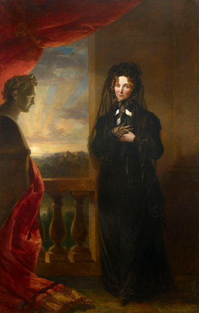 Portrait of Empress Elizabeth Alexeievna in Mourning Dress by George Dawe