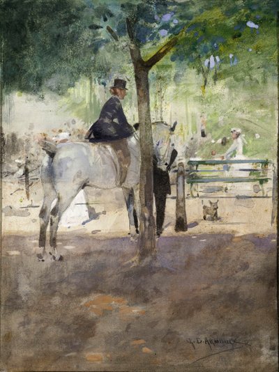 In the Row, c.1890 by George Denholm Armour