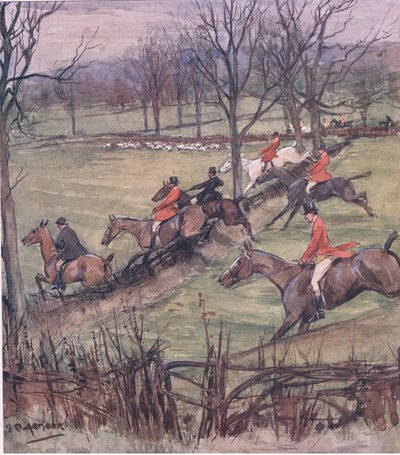 Nearly abreast of the pack, from Mr Jorrocks