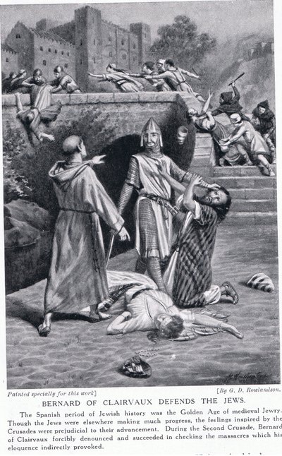 Bernard of Clairvaux defends the Jews by George Derville Rowlandson