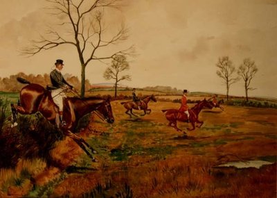 Hunt at Full Gallop by George Derville Rowlandson