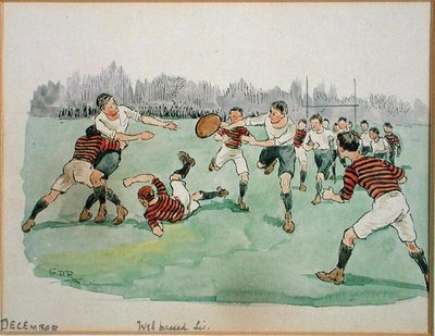 The Month of December: Rugby by George Derville Rowlandson