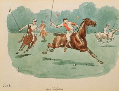 The Month of June: Polo by George Derville Rowlandson