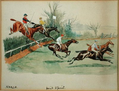 The Month of March: Point to Point by George Derville Rowlandson