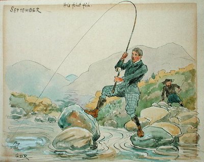 The Month of September: Angling by George Derville Rowlandson