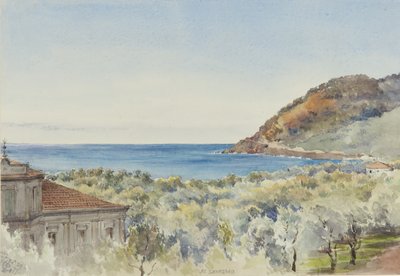 At San Remo Looking West, 29th November 1877 by George Douglas Tinling