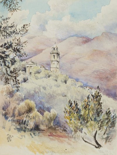 Church of San Donato, Varezzo, near San Remo, 11th February 1878 by George Douglas Tinling