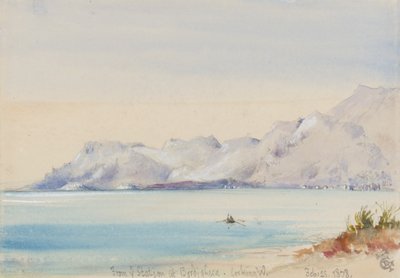 From the Station at Bordighera, Looking West, 25th February 1878 by George Douglas Tinling