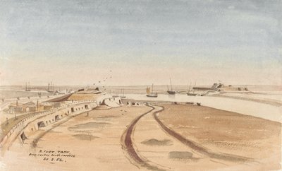 Fort Taku from centre south cavalier, 30.3.62 by George E.L.S. Sanford