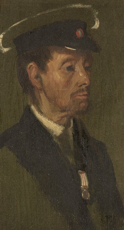 Portrait of H. Fitzpatrick, 97th, c.1920 by George Edmund Butler