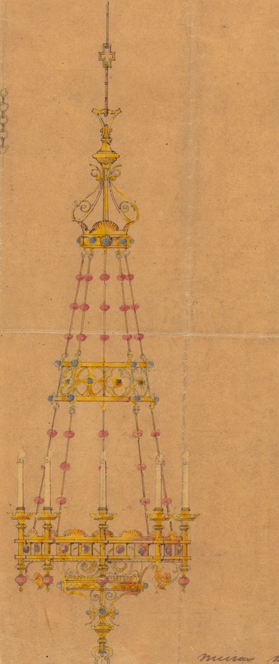 Designs executed for Jones and Willis, metal and wood-workers and church furniture manufacturers of Birmingham and London by George Edmund Street