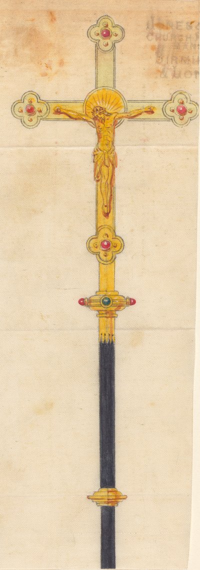 Designs executed for Jones and Willis, metal and wood-workers and church furniture manufacturers of Birmingham and London by George Edmund Street