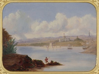 Government House and Pinch Gut Island, Sydney Harbour by George Edward Peacock