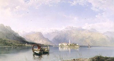 Isola Pescatori from Isola Bella on Lake Maggiore by George Edwards Hering