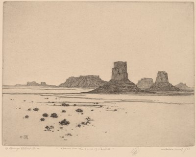 Dawn in the Land of the Buttes by George Elbert Burr