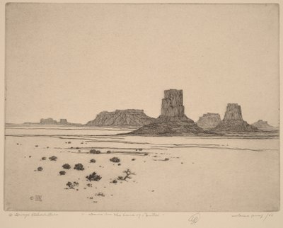 Dawn in the Land of the Buttes by George Elbert Burr
