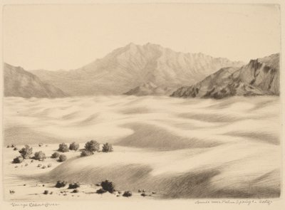 Dunes near Palm Springs, California (no.2) by George Elbert Burr