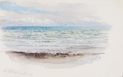 Shore at Pwllheli, North Wales by George Elbert Burr