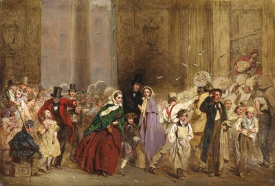 A Sketch for The General Post Office, One Minute to Six by George Elgar Hicks