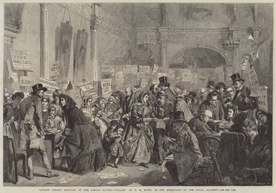 Infant Orphan Election at the London Tavern, Polling by George Elgar Hicks