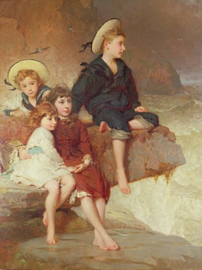 The Children of Sir Hussey Vivian at the Seaside by George Elgar Hicks