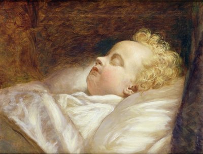 Young Frederick Asleep at Last by George Elgar Hicks