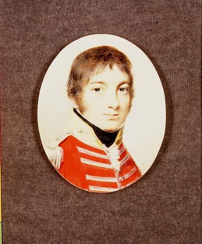 Miniature of Colonel J. Houlton of the Wiltshire Militia, c.1801 by George Engleheart