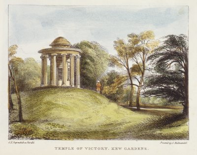 Temple of the Sun, Arboretum, Kew Gardens, plate 20 from Kew Gardens: A Series of Twenty-Four Drawings on Stone, engraved by Charles Hullmandel, published 1820 by George Ernest after Papendiek