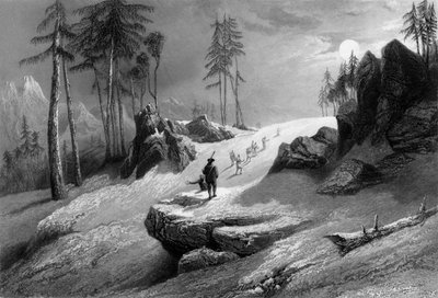 Crossing the Choor Mountain by George Francis White